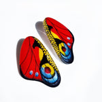 Load image into Gallery viewer, Hoops Illustration Peacock Butterfly Wings with pin