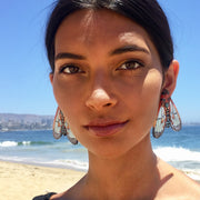 Aros Ilustración Polilla Cosmosoma con pin