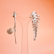 Aros Helecho Ramita Botánicos Plata