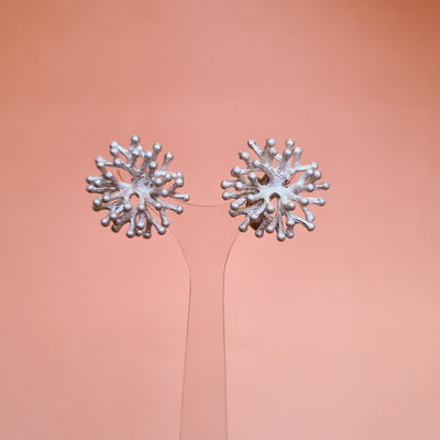 Aros Líquen Coral Plata