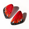 Aros Ilustración Alas Mariposa Monarca con pin