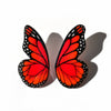 Aros Ilustración Mitad Mariposa Monarca M con pin
