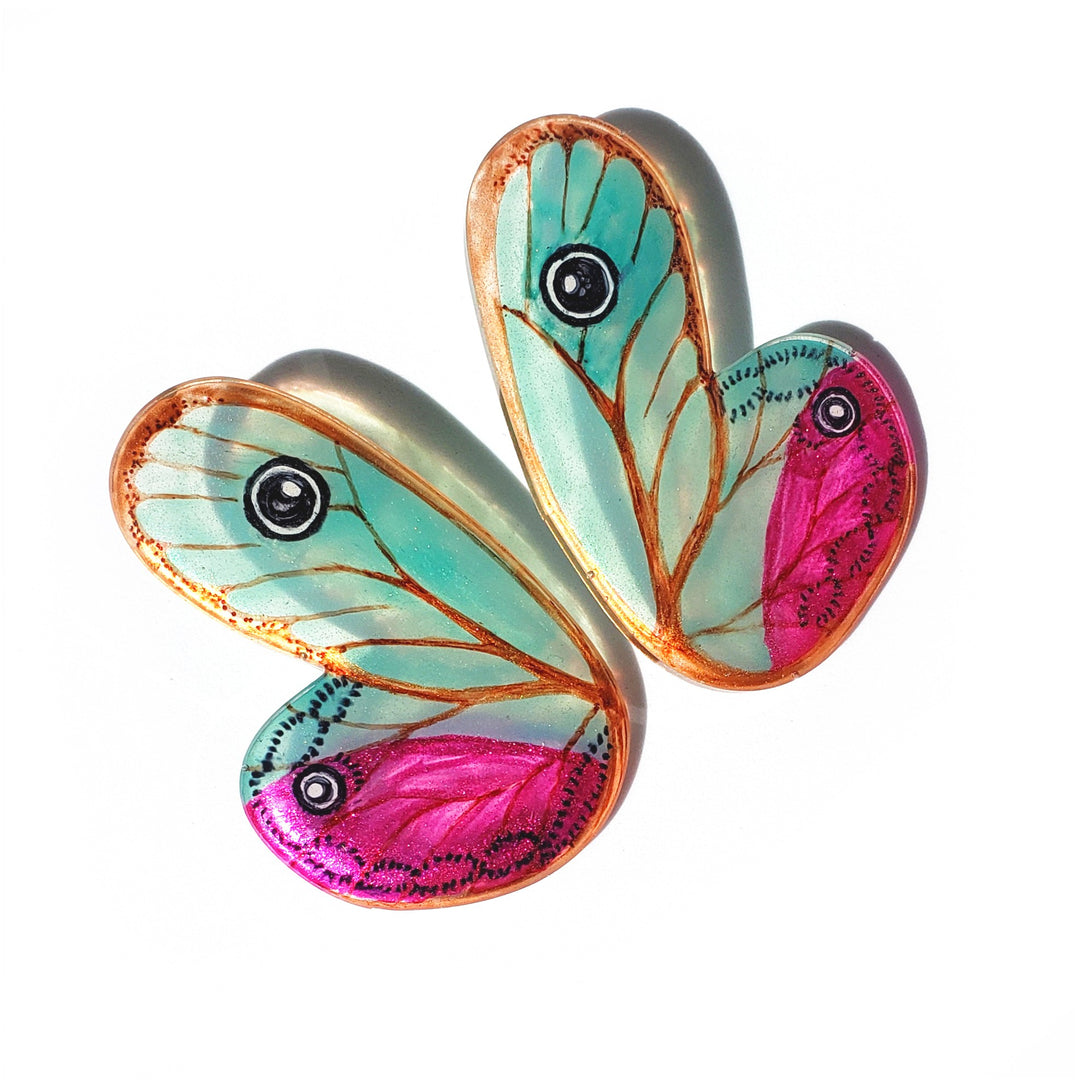 Illustration Medium Crystal Butterfly Earrings XL