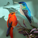 Load image into Gallery viewer, Illustration Hoops Hummingbird Couple by Juan Fernández